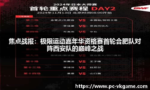 焦点战报：极限运动嘉年华资格赛首轮合肥队对阵西安队的巅峰之战